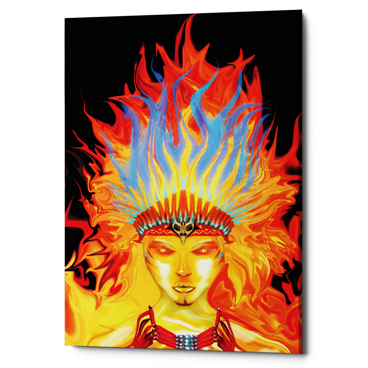 Epic Graffiti &quot;Totem&quot; by Michael Stewart, Giclee Canvas Wall Art