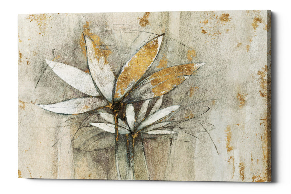 Epic Graffiti &quot;Windflowers Gold&quot; by Avery Tillmon, Giclee Canvas Wall Art