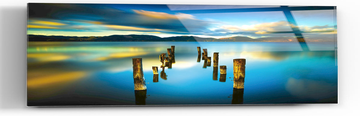 Epic Graffiti &quot;Missing Dock&quot; in a High Gloss Acrylic Wall Art, 60&quot; x 20&quot;
