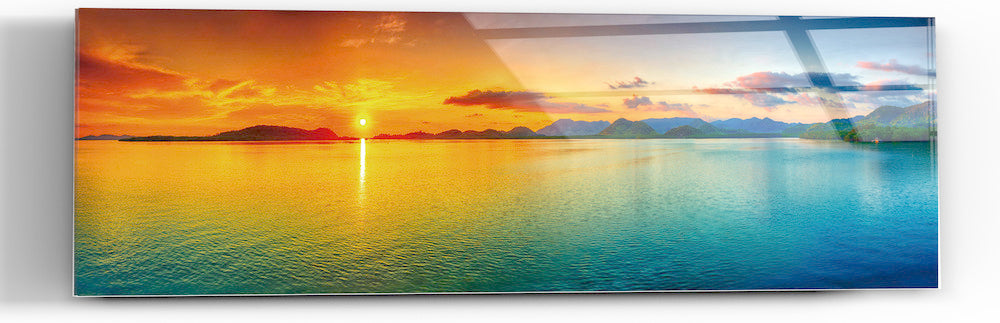 Epic Graffiti &quot;Gypsy Sunset&quot; in a High Gloss Acrylic Wall Art, 60&quot; x 20&quot;