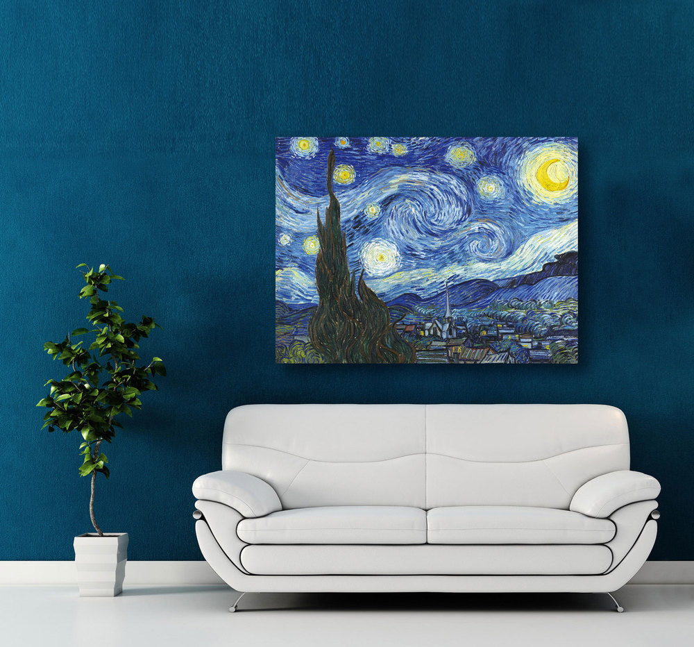 Epic Graffiti &quot;Starry Night&quot; by Vincent van Gogh in High Gloss Acrylic Wall Art, 30&quot; x 40&quot;
