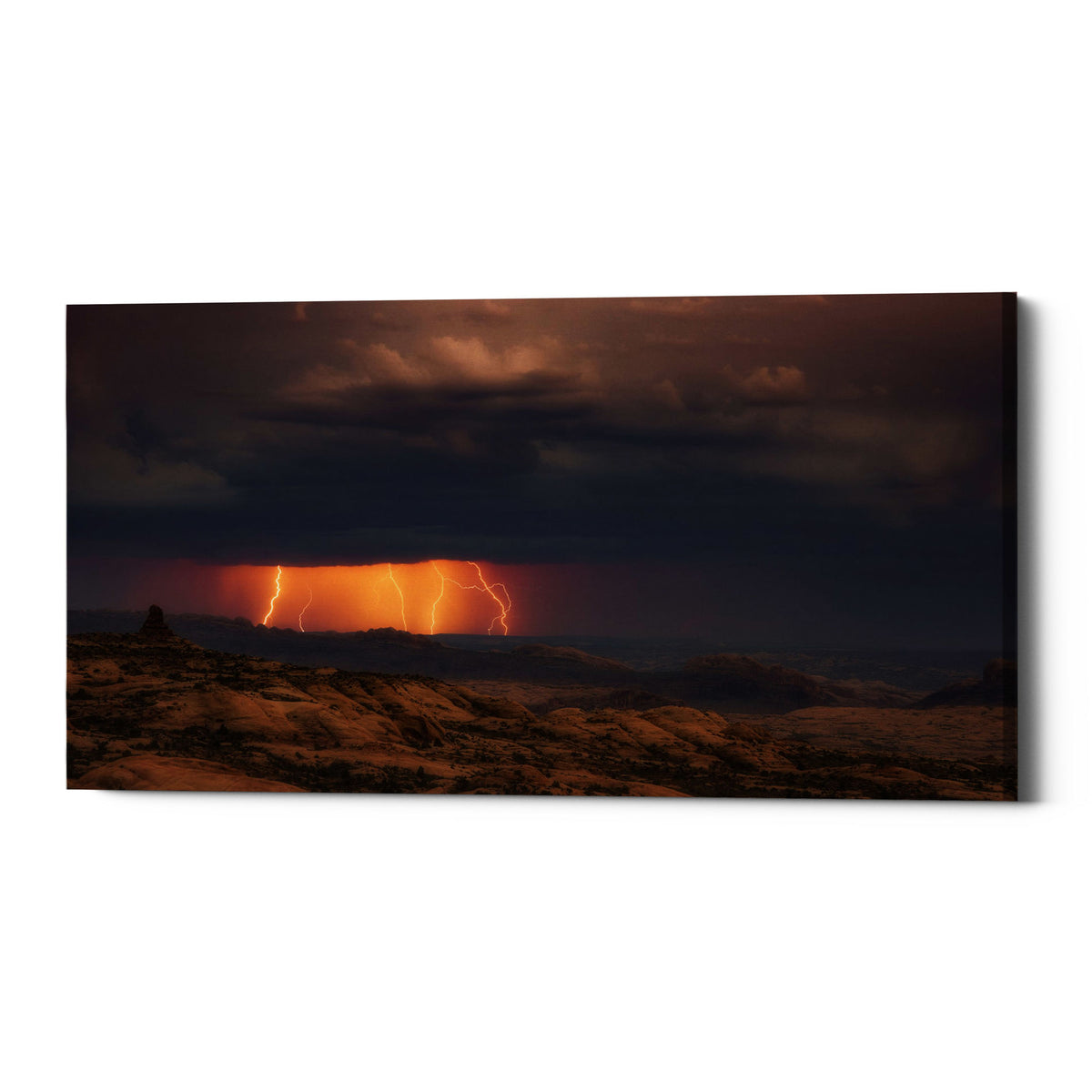 Epic Graffiti &quot;Arches Light Snow&quot; by Darren White, Giclee Canvas Wall Art