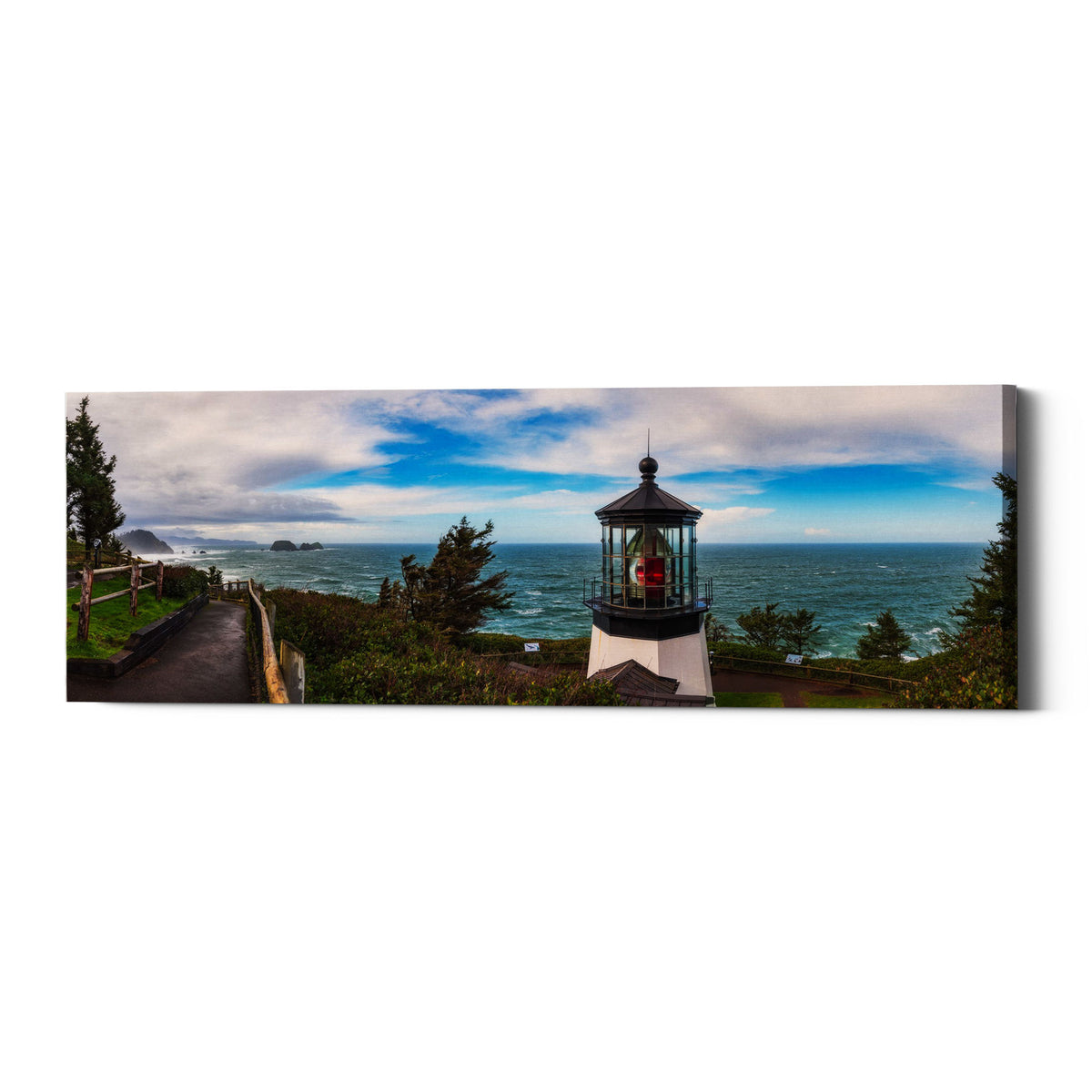 Epic Graffiti &quot;Cape Meares Bright&quot; by Darren White, Giclee Canvas Wall Art