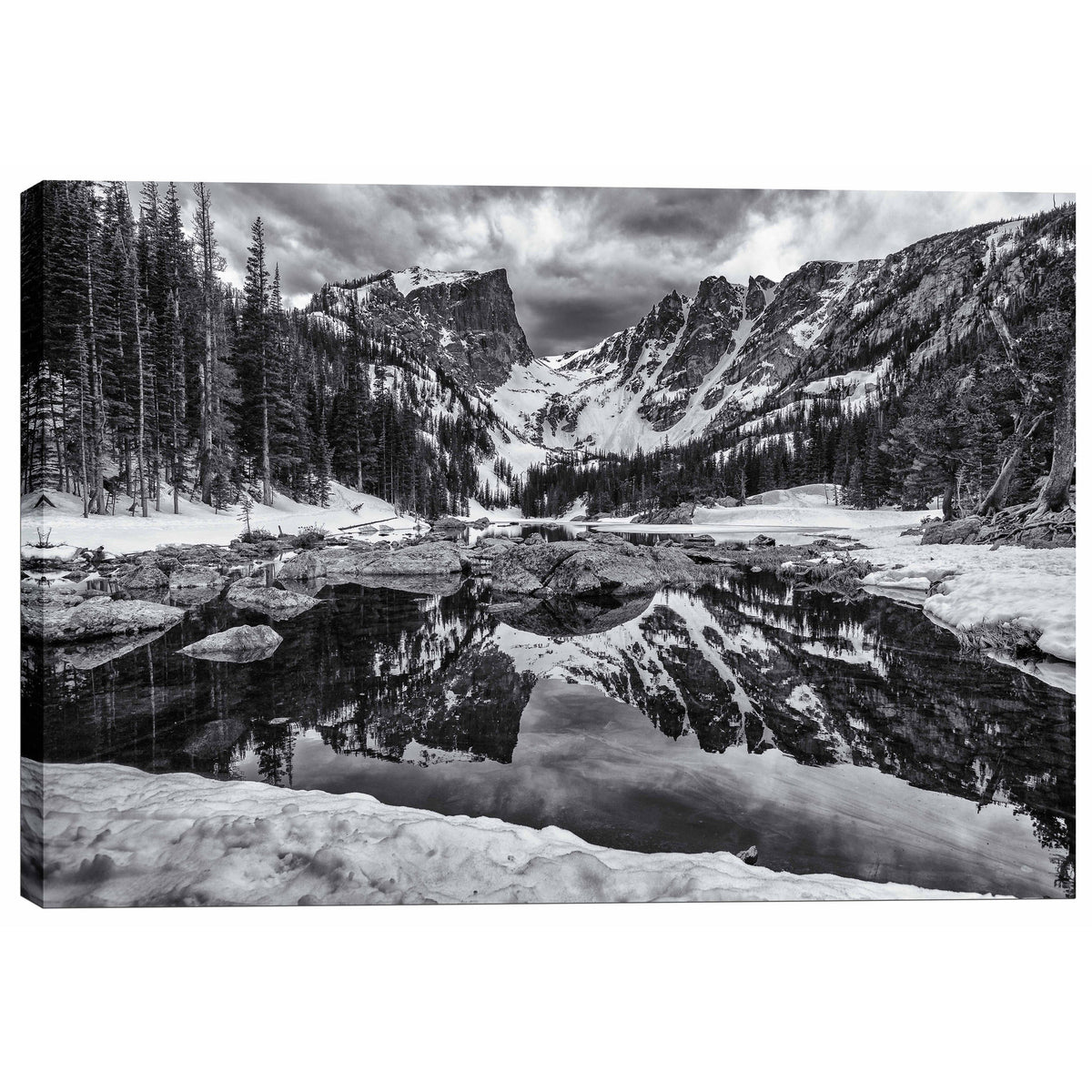 Epic Graffiti &quot;Dream Lake Morning&quot; by Darren White, Giclee Canvas Wall Art