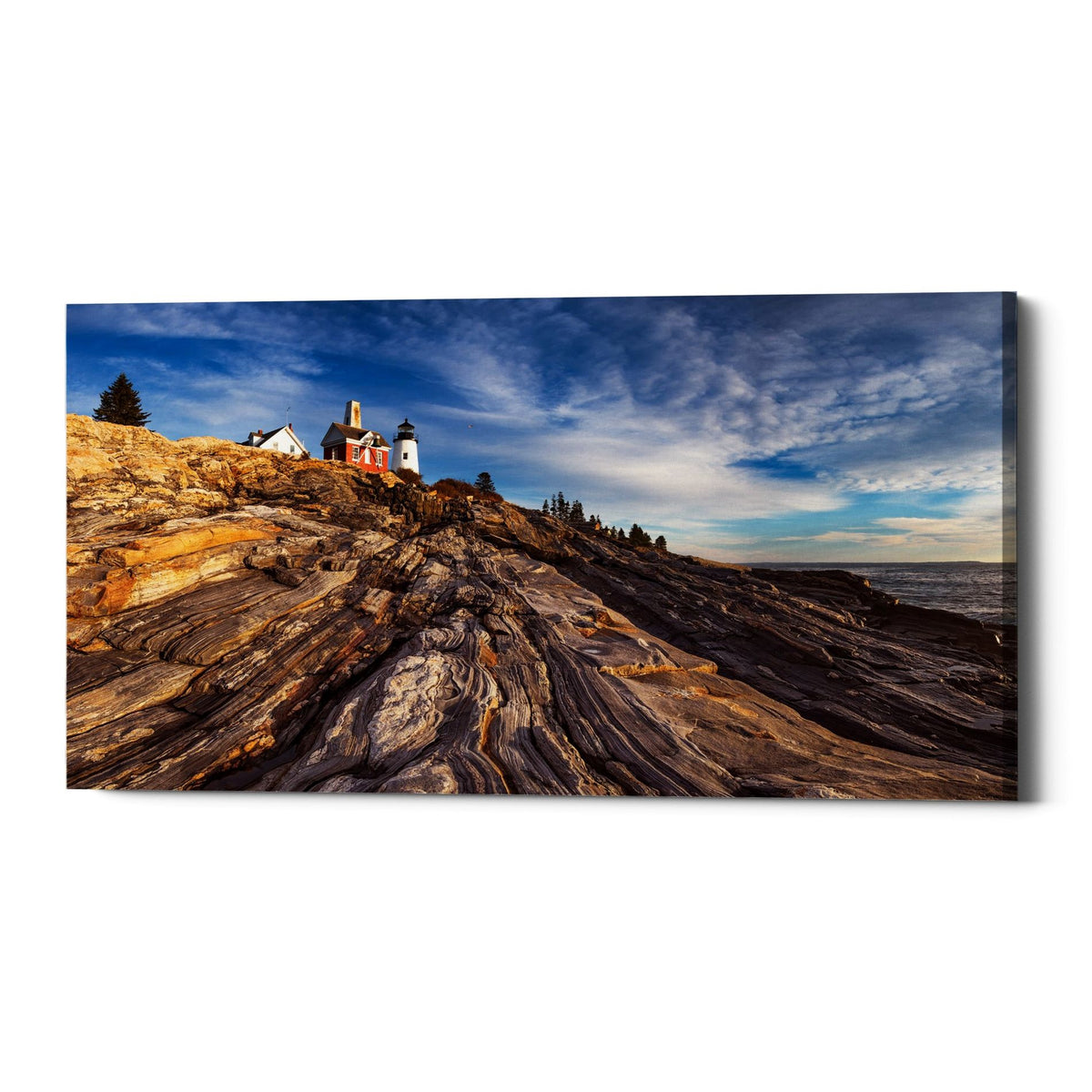 Epic Graffiti &quot;Pemaquid Point&quot; by Darren White, Giclee Canvas Wall Art
