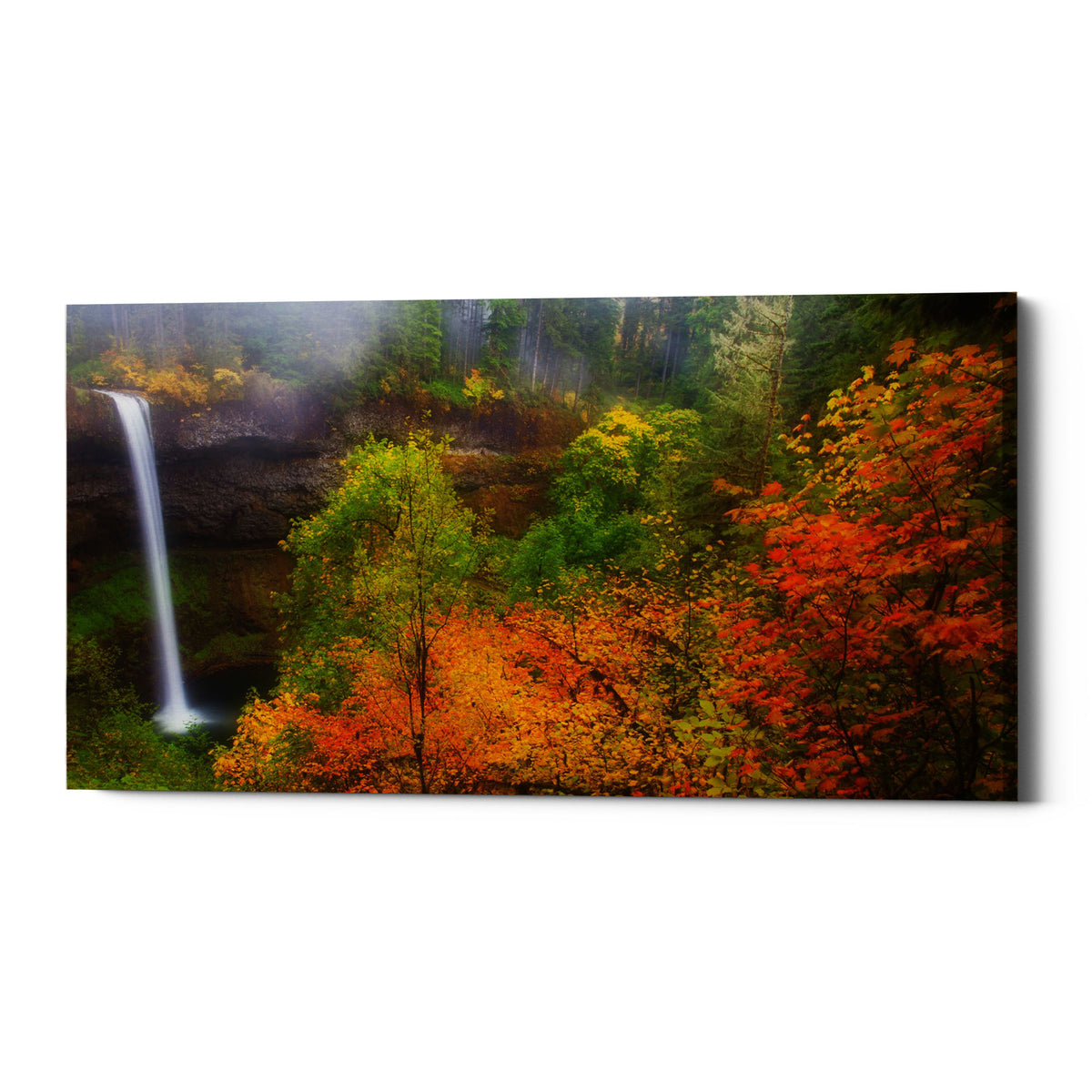 Epic Graffiti &quot;Silver Falls&quot; by Darren White, Giclee Canvas Wall Art