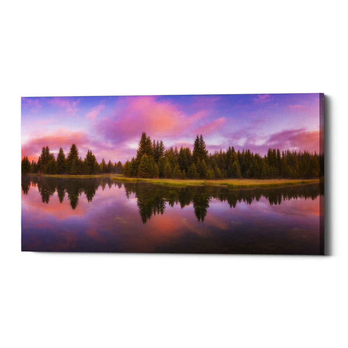 Epic Graffiti &quot;Snake River Sunrise&quot; by Darren White, Giclee Canvas Wall Art