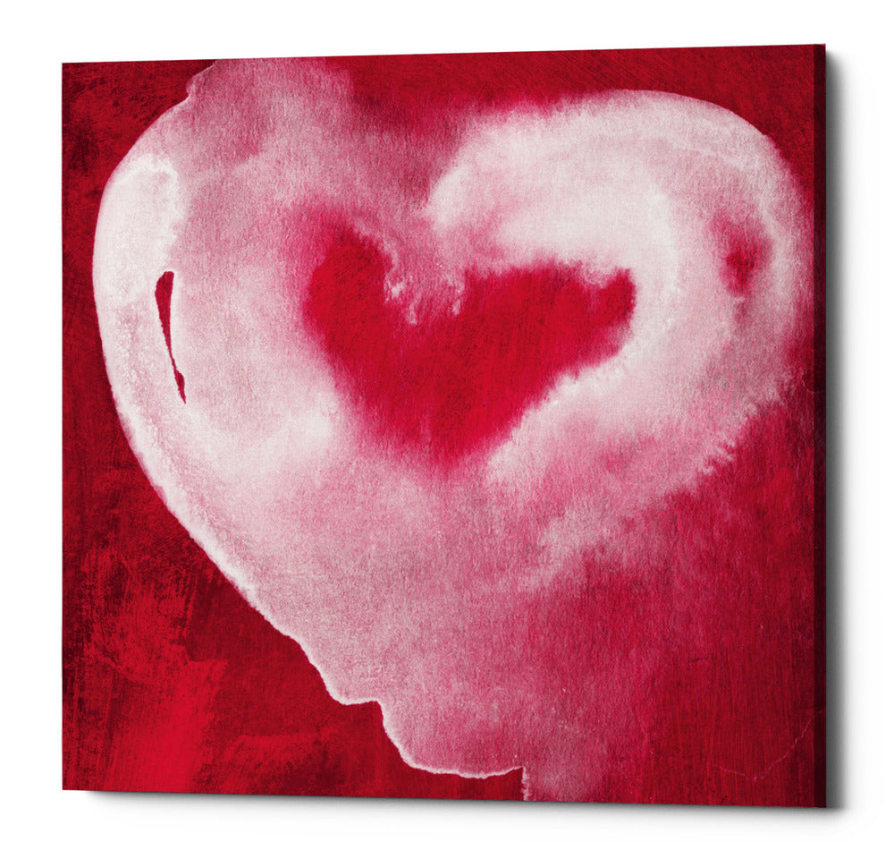Epic Graffiti &quot;Hot Pink Heart&quot; by Linda Woods, Giclee Canvas Wall Art
