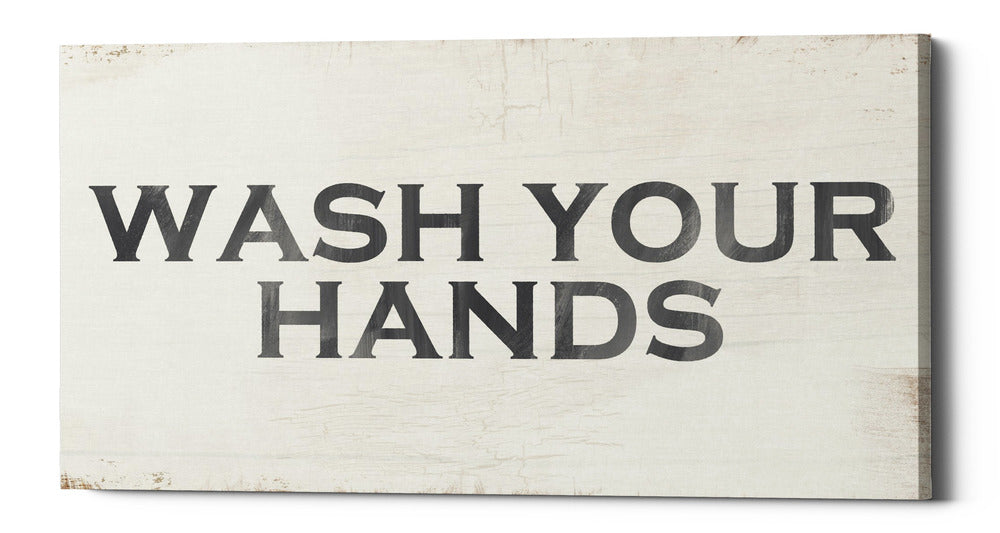 Epic Graffiti &quot;Wash Your Hands&quot; by Linda Woods, Giclee Canvas Wall Art